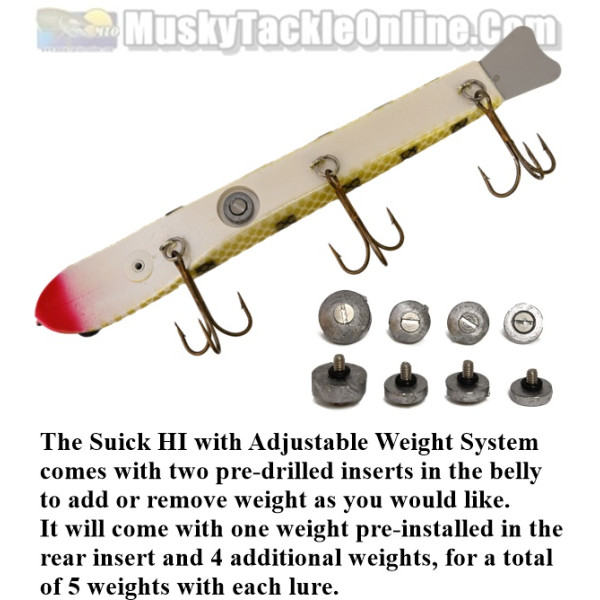 Leurre Muskie Suick Thriller 9 Pouces – Topwater En Bois, Fait Main, Neuf Sous Emballage
